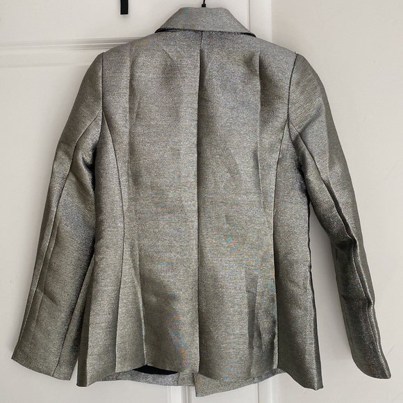 Modern Citizen "Gracie" Pewter Metallic Blazer - Picture 3 of 3